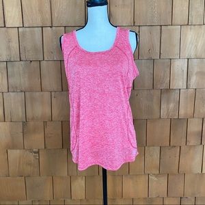 BCG red athletic tank top scoop neck size large